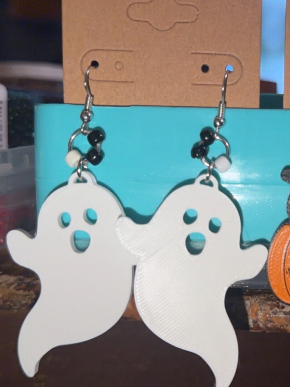 White Ghost Dangle Earrings - Women Jewelry